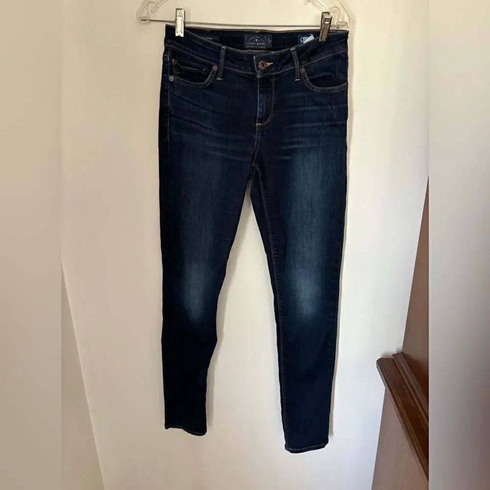 Lucky Brand Lolita Skinny Jeans Size 6R Dark Indigo Wash 31" Inseam